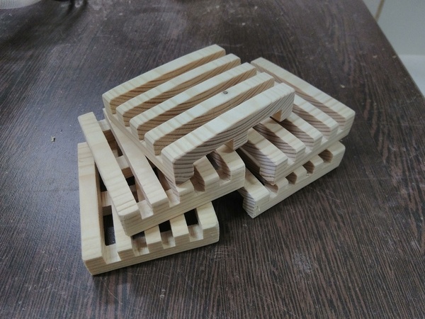 Porte-savons en bois de palettes