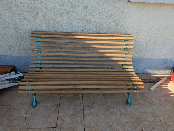 Rénovation d'un banc en fonte !