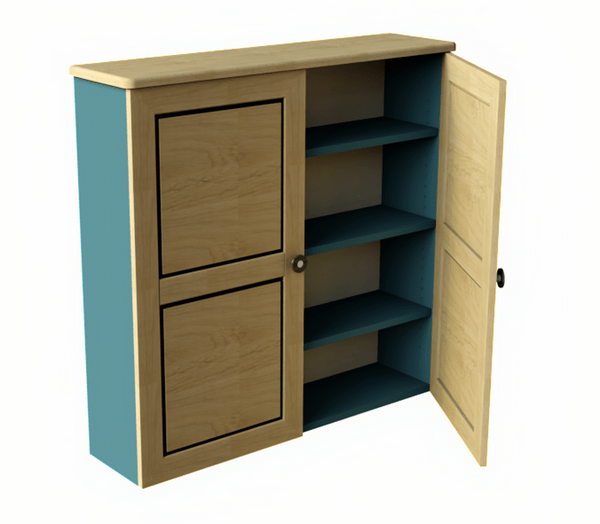 Bibliothèque basse 2 portes