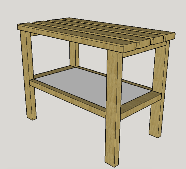 Petit banc avec rangement