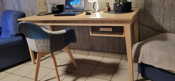 Bureau en frêne et chêne