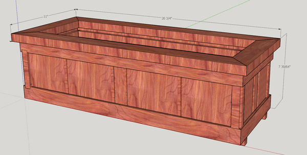 Cedar Planter for Deck Railing