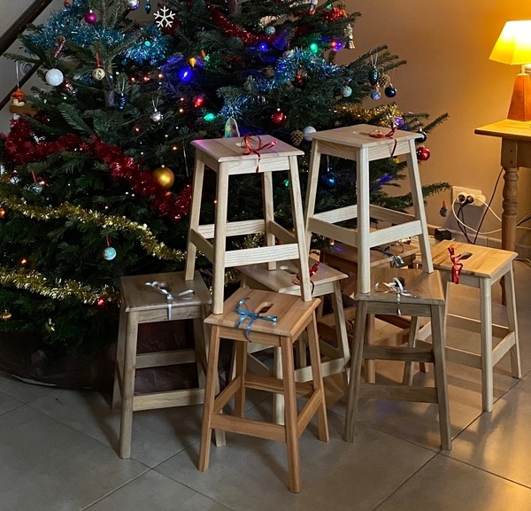 Tabourets -- de noël