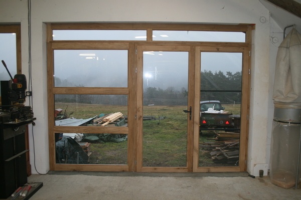 Fenetre en chêne pour l'atelier