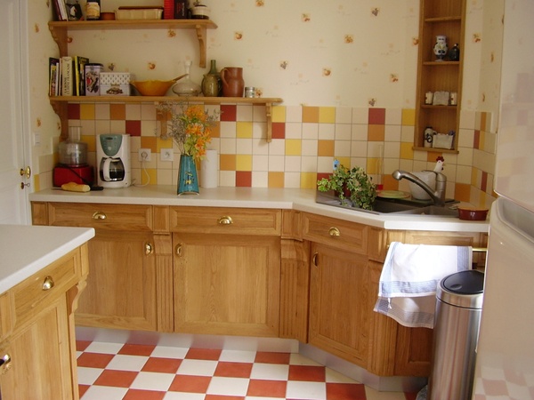 Cuisine en chene blond