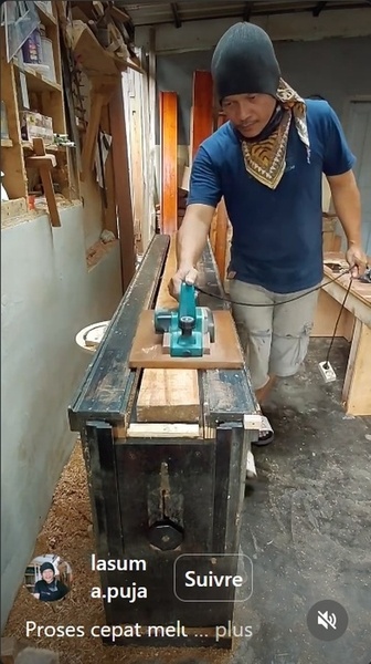 Dégauchisseuse indonésienne