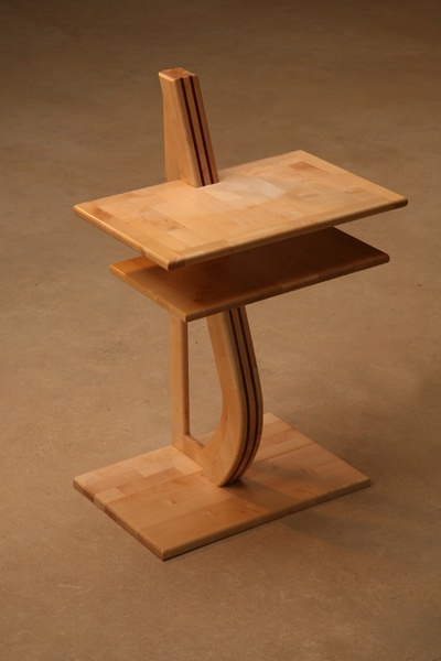 Meuble TV pour écran plat en Sycomore et padouk