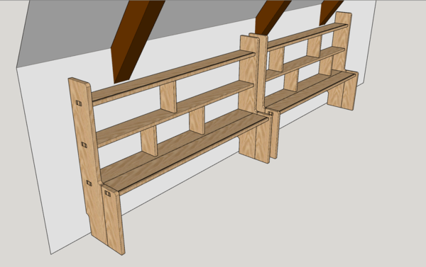 Bibliothèques basses poche/BD