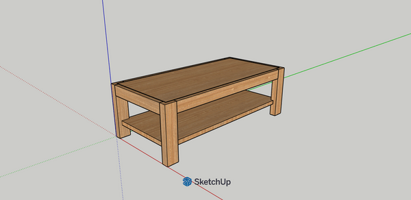 Table basse - double plateau