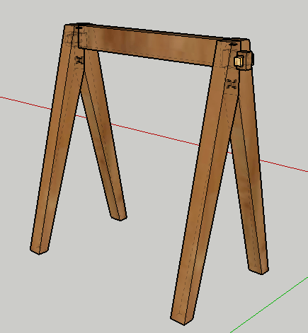 Tréteaux fixes mais démontables