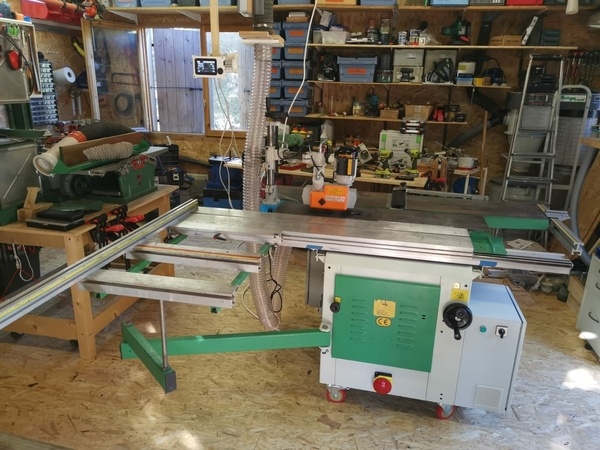 Numérisation déplacements sur combiné bois ancienne génération - mais possible  sur machine neuve !