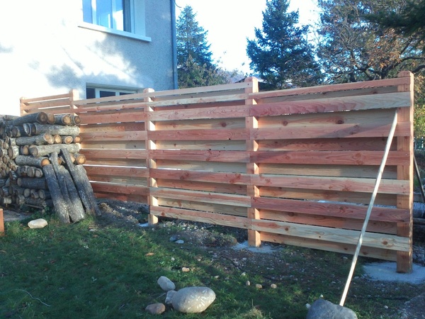 Palissade en douglas