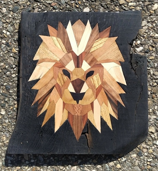Marqueterie Lion