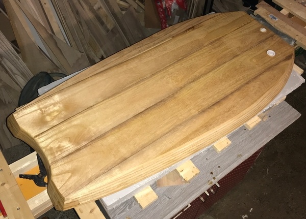Bodyboard hollow paulownia