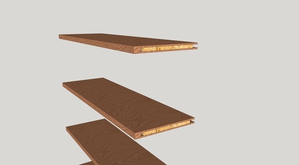 Etagères à fixations invisibles