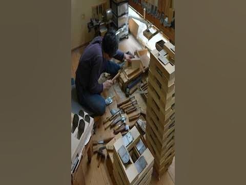 Comment  ils  fabriquent les  rabots bois au  japon