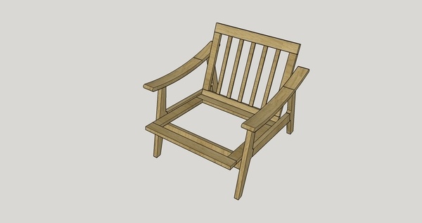 Fauteuil danois, style scandinave