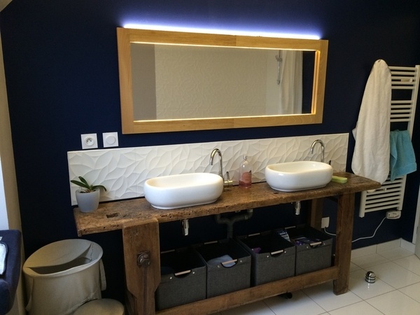 Miroir de sdb avec éclairage intégré