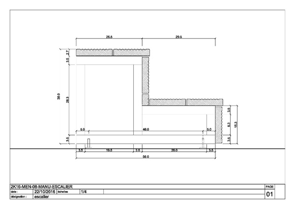 Escalier pour terrasse