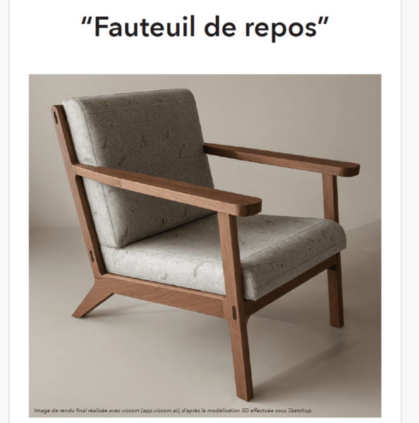 Fauteuil en frêne