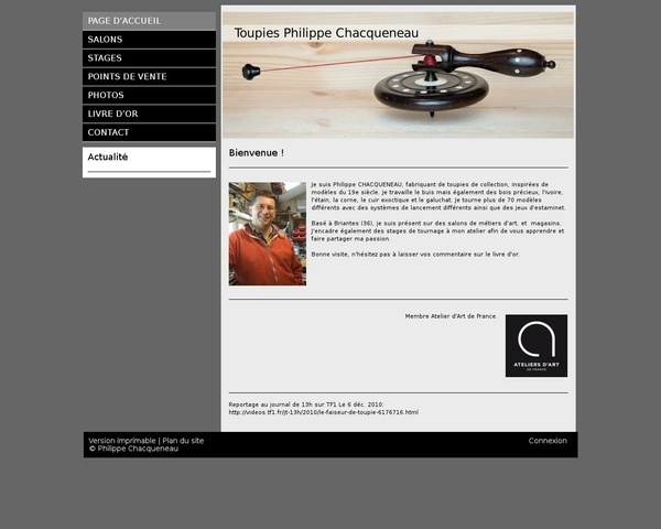 Les toupies de Philippe Chacqueneau