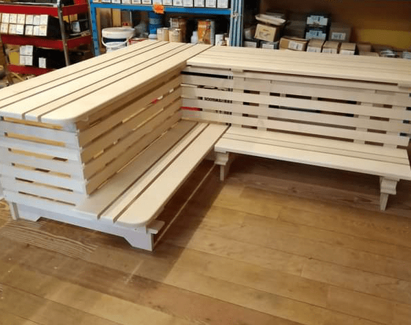 Banc pour sauna
