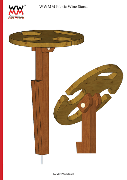 Support de bouteille pliable 'folding wine stand'