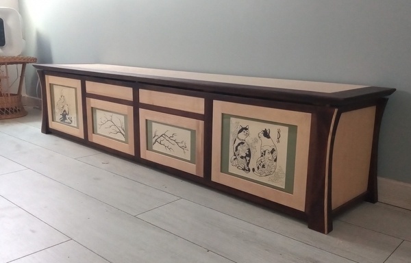 Meuble bas de style asiatique