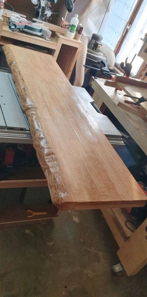 Plan de travail en frêne