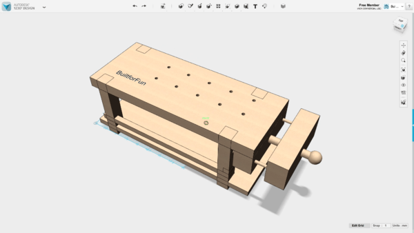 Mini établi de maqueterie en bois massif