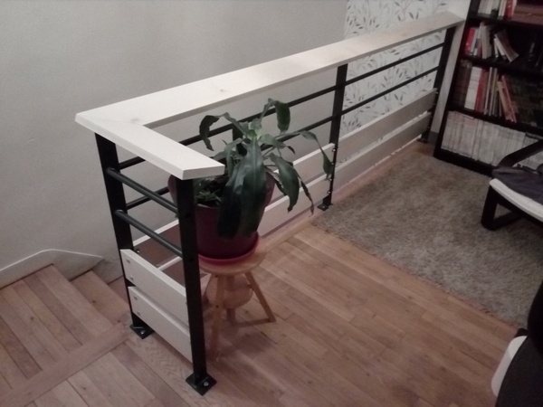 Rambarde bois-métal