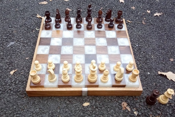 Echiquier grand format en chene