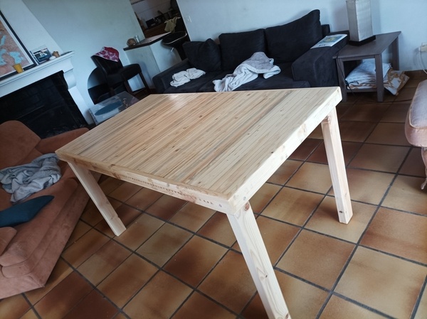 Table en palette