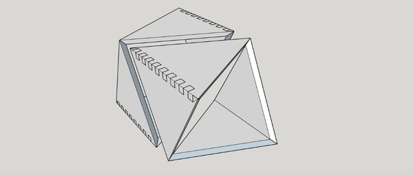 Table basse modulable style origami