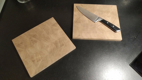 Planches à découper en bois de bout