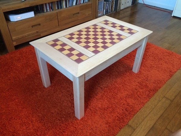 Table basse échiquier