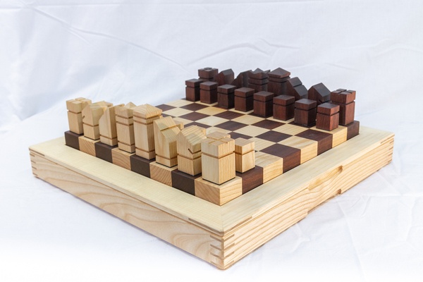 Echiquier en bois massif