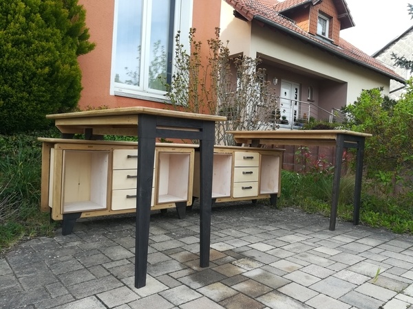 Bureaux d'angles inspiration années 50