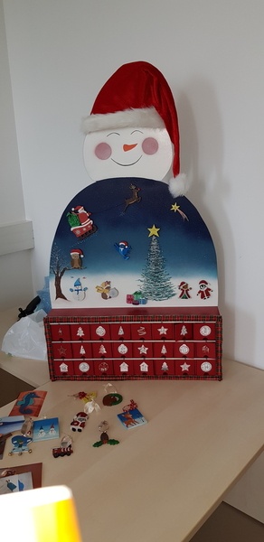 Calendrier de l'avent bonhomme de neige !