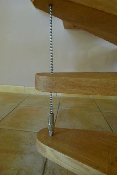 Détail du passage des cable