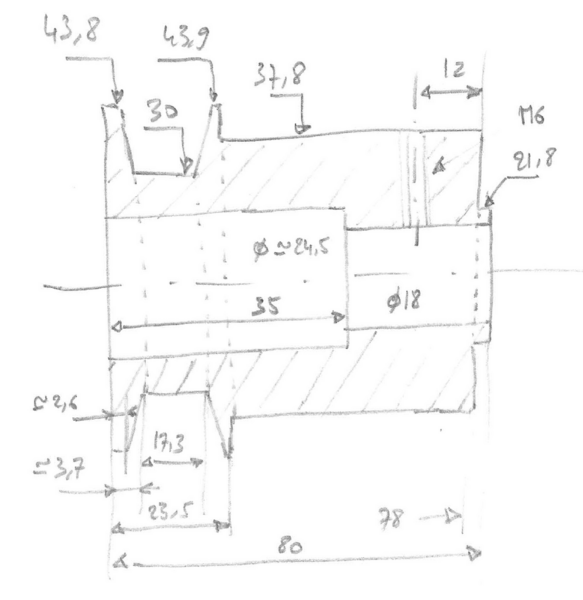 Poulie d'entraînement d'arbre de dégau sur Lurem C260N