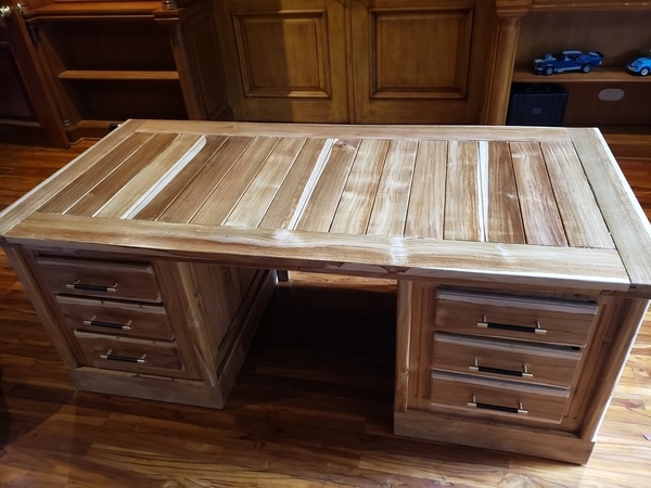 Bureau en Teck (Top is Marine Style)