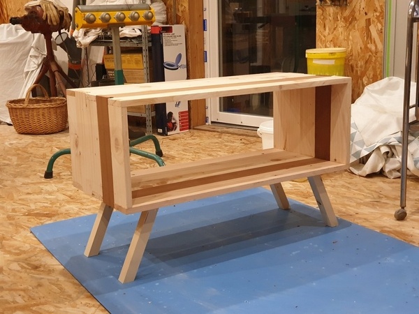 Fabrication d'un meuble télé