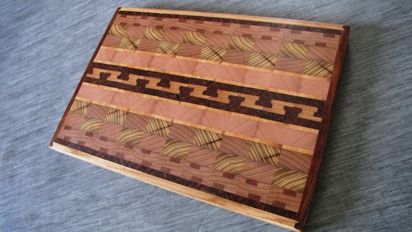 Planche à découper en bois de bout