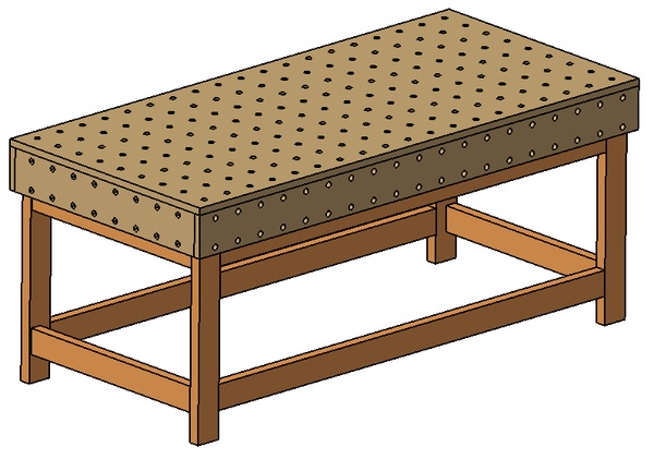 Table d'assemblage - Plan de travail