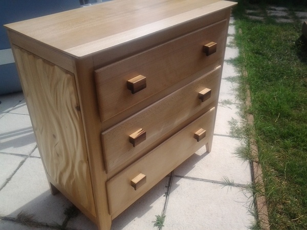 Restauration commode années 50 , avant et apres