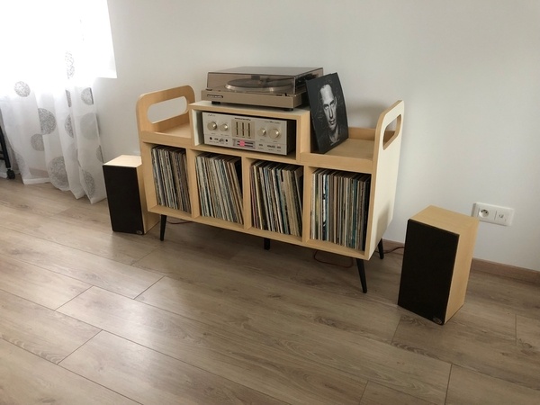 Meuble platine vinyles