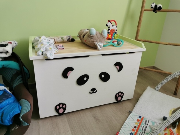 Coffre à jouet panda