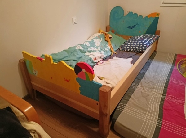 Lit 90x190 déco tête et pied modifiables