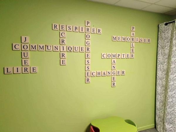 Scrabble mural